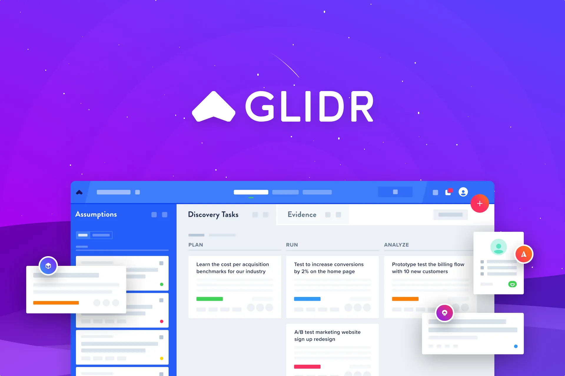 GLIDR brand applied across product and marketing