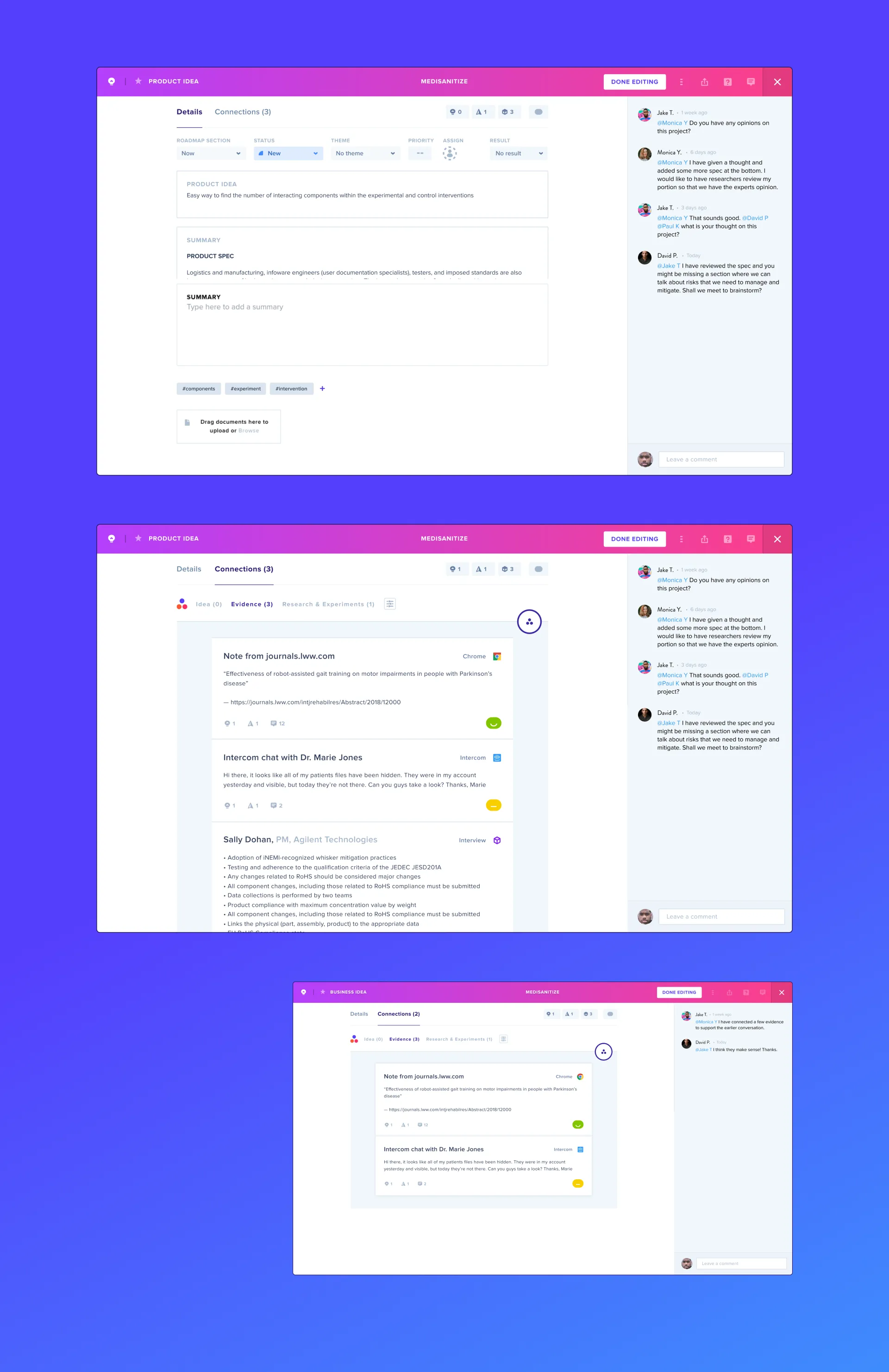 GLIDR product detail view