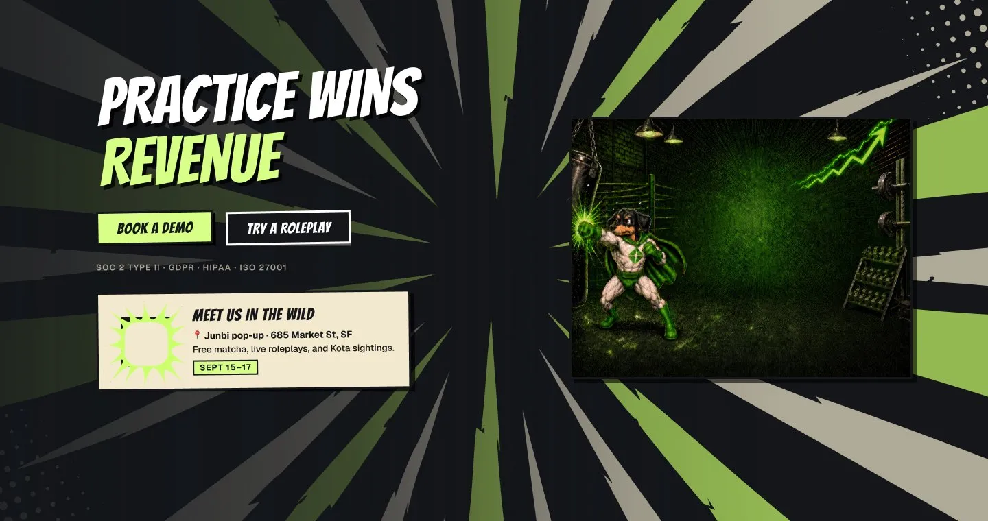 Practice wins revenue: the closing call to action with Kota and a pop-up event card