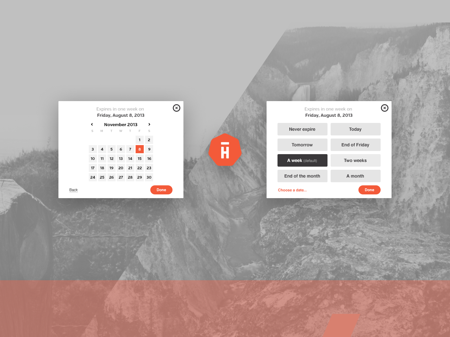 Hightail expiration date feature